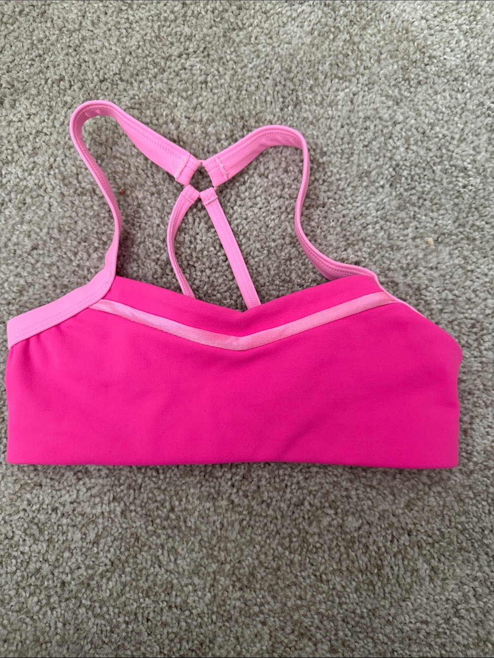 Girls Pink Racerback Bralette